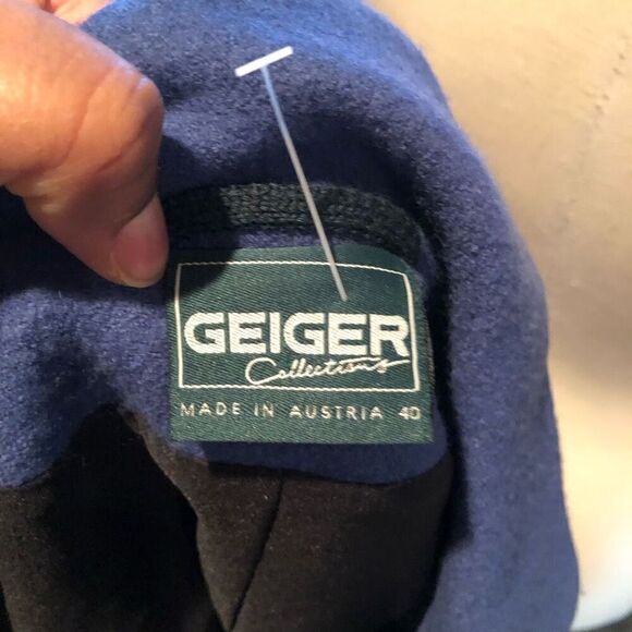 Geiger Of Austria Womens Wool Jacket 40 Pure New Wool Button Front Classic - Picture 8 of 9